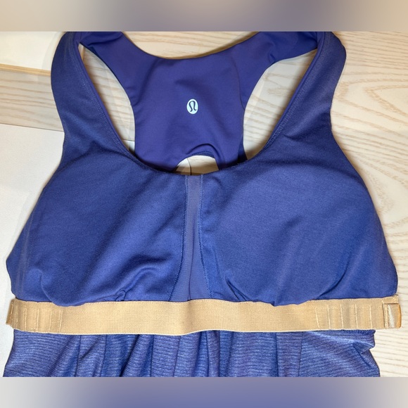 Lululemon Keyhole Racerback Sculpted Tank Top Drawstring Toggle Periwinkle Sz 6 - Picture 8 of 13
